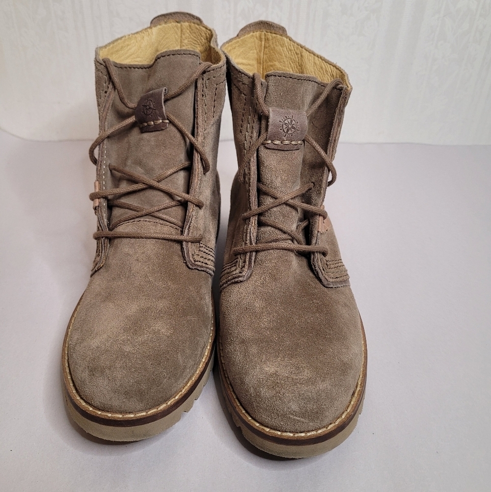 Bussola  Kalahari Lady Suede Lace Up Ankle Boots Size 37 US 7 - Picture 3 of 13
